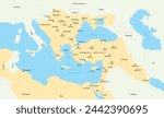 Ottoman borders in the Kanuni period, Ottoman empire, history, map