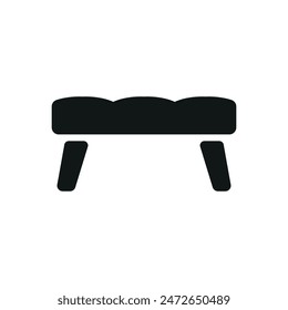 Ottoman chair icon vector design templates simple and modern
