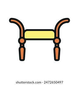 Silla otomana icono de diseño de Vector Plantillas simples y modernas