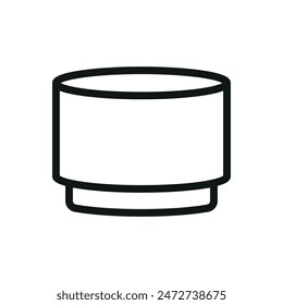 Ottoman chair icon vector design templates simple and modern