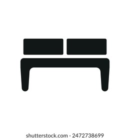 Ottoman chair icon vector design templates simple and modern