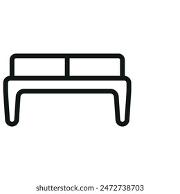Ottoman chair icon vector design templates simple and modern