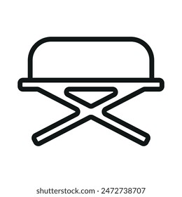 Ottoman chair icon vector design templates simple and modern