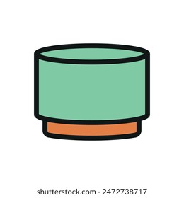 Silla otomana icono de diseño de Vector Plantillas simples y modernas