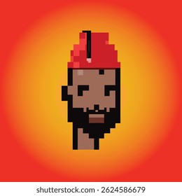 Diseño otomano de personajes de mordida criptográfica