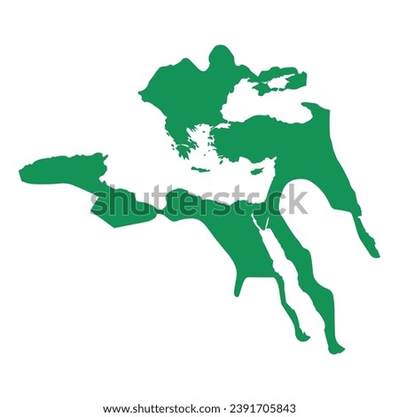 Ottoman Empire map, clean background