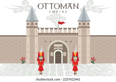 Ottoman Empire Retro Topkapi Palace Poster