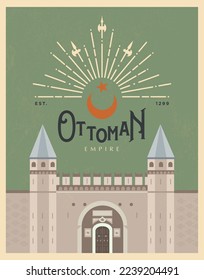 Ottoman Empire Retro Topkapi Palace Poster