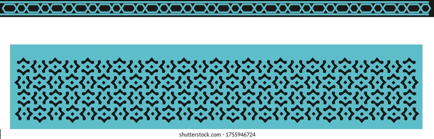 ottoman, geometric, ceramic, blue, ornament, ornament vektor, ornament vector