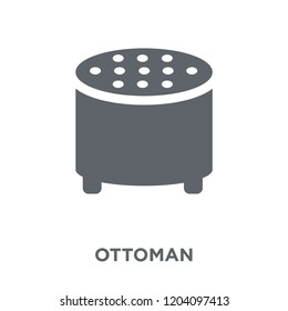 Ottoman Icon. Ottoman Design Concept From Furniture And Household Collection. Simple Element Vector Illustration On White Background.
