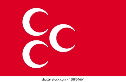 ottoman logo vector. flag illustration.