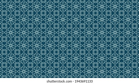 Ottoman Moslem geometric pattern. Decorative seamless Islamic pattern vector. Illustration vector background. Design use for fabric, print, fashion design, textile, wallpaper, backdrop, banner, flyer.