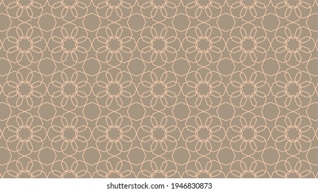 Ottoman Moslem geometric pattern. Decorative modern Islamic pattern vector. Illustration vector background. Design use for fabric, print, fashion design, textile, wallpaper, background, banner, flyer.