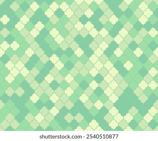 Ottoman Mosque Window Vector Seamless Pattern. Eid al fitr muslim background. Traditional ramadan mosque ornament. Holy month ramadan kareem mosque pattern. Lantern shapes ethnic motif