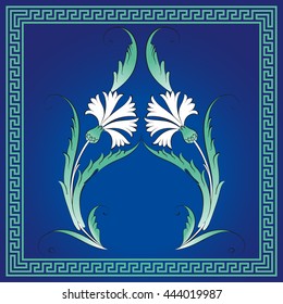 Ottoman Motif Carnation Drawing