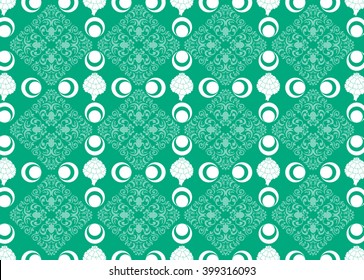 Ottoman Pattern Turquoise.