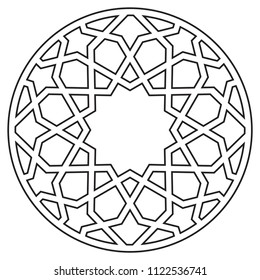 Ottoman period vector motif drawing