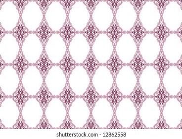 Ottoman style wallpaper pattern and shape