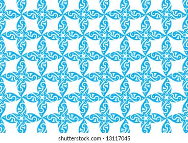 Ottoman style wallpaper pattern and shape