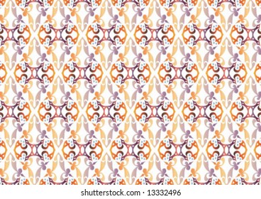 Ottoman style wallpaper pattern and shape