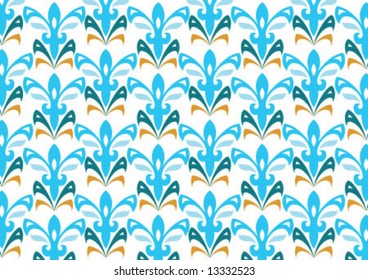 Ottoman style wallpaper pattern and shape