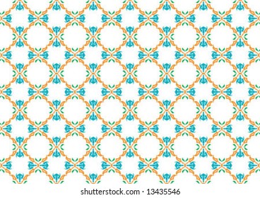 Ottoman style wallpaper pattern and shape