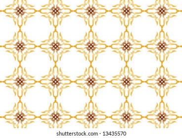 Ottoman style wallpaper pattern and shape
