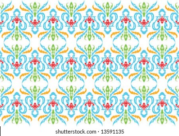 Ottoman style wallpaper pattern and shape