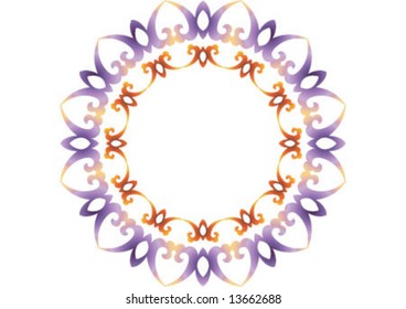 Ottoman style wallpaper pattern and shape