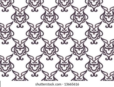 Ottoman style wallpaper pattern and shape