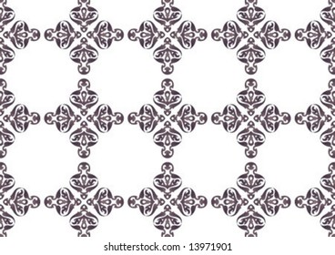 Ottoman style wallpaper pattern and shape