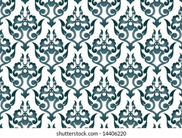 Ottoman style wallpaper pattern and shape