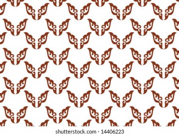 Ottoman style wallpaper pattern and shape