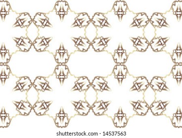 Ottoman style wallpaper pattern and shape