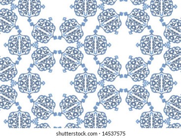 Ottoman style wallpaper pattern and shape