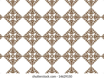 Ottoman style wallpaper pattern and shape