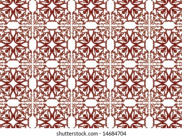 Ottoman style wallpaper pattern and shape