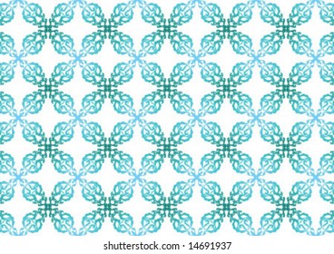Ottoman style wallpaper pattern and shape