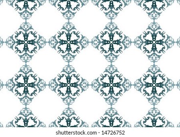 Ottoman style wallpaper pattern and shape