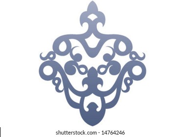 Ottoman style wallpaper pattern and shape