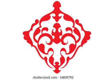 Ottoman style wallpaper pattern and shape