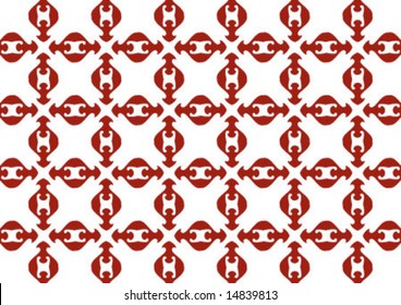 Ottoman style wallpaper pattern and shape