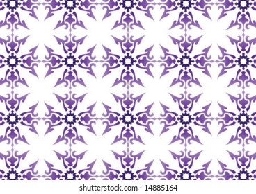 Ottoman style wallpaper pattern and shape
