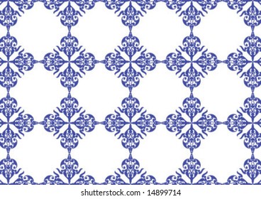 Ottoman style wallpaper pattern and shape