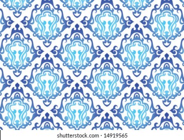 Ottoman style wallpaper pattern and shape