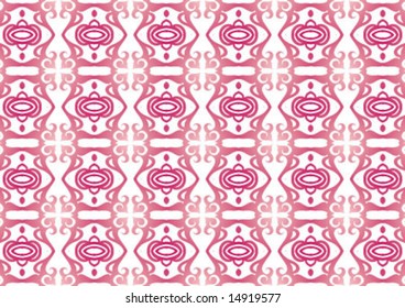 Ottoman style wallpaper pattern and shape