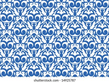 Ottoman style wallpaper pattern and shape