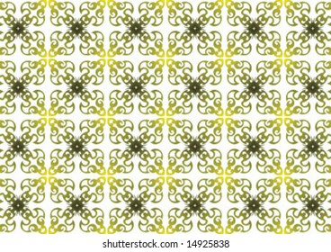 Ottoman style wallpaper pattern and shape