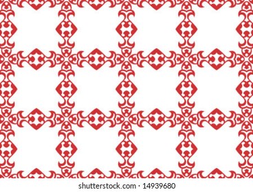 Ottoman style wallpaper pattern and shape