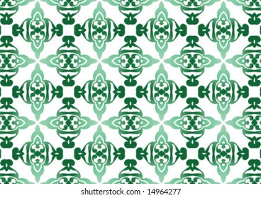 Ottoman style wallpaper pattern and shape